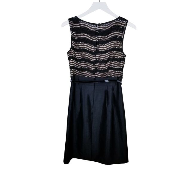 TAHARI Arthur S. Levine Dress Black Lace w/ Gold - Size 4 - Picture 6 of 8
